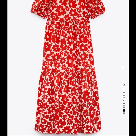 Zara printed poplin dress - Picture 9 of 10